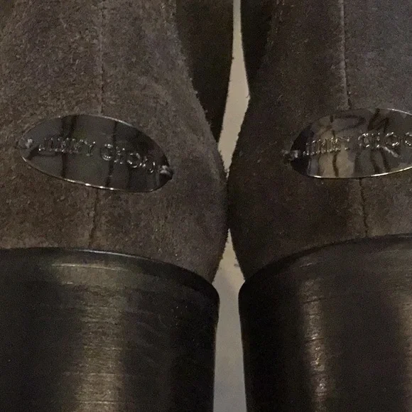 Jimmy Choo Gray Suede Heel Boots - Picture 11 of 16